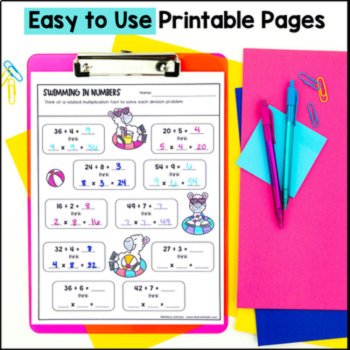 3rd Grade Multiplication and Division Worksheets - TEKS, image 4
