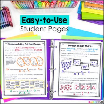 3rd Grade Multiplication and Division Interactive Notebook - Math TEKS, image 2