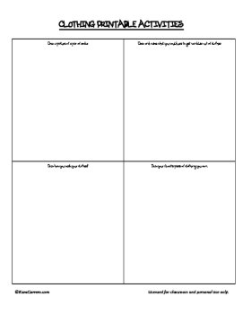 Clothing Theme Activities, image 3