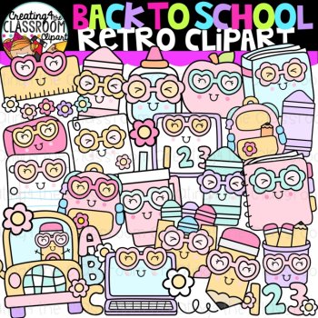 Back to School Clipart Bundle | School Clipart for printables, image 4