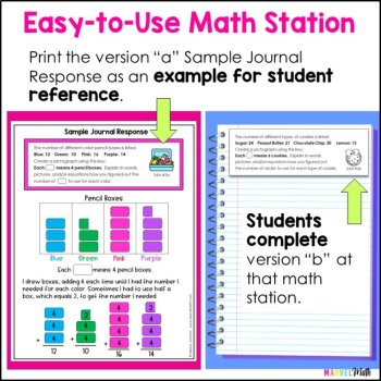 Math Journal Prompts - Scaled Bar Graphs, Pictographs, Dot Plots TEKS 3.8A 3.8B, image 4