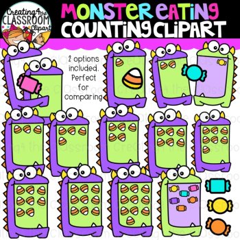 Halloween Counting Clipart Bundle| Counting Clipart for Halloween, image 3