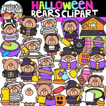 Halloween Clipart Bundle | Halloween Clipart for decor and activities, image 3