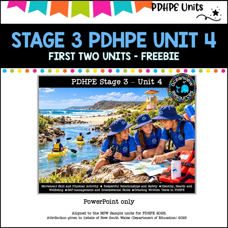 STAGE 3 UNIT 4 NSW Aligned PDHPE Lessons 1-2 Freebie