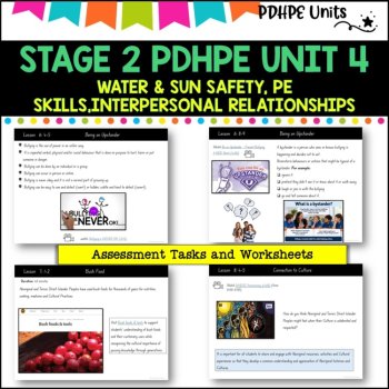 STAGE 2 UNIT 4 NSW Aligned PDHPE water, sun safety, movement skills, identity, image 3