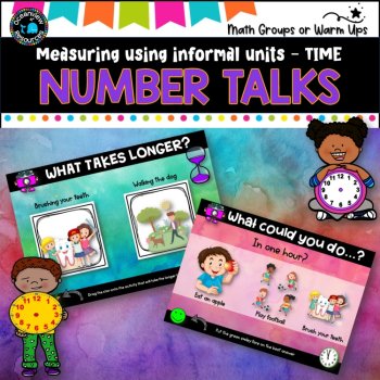 Number Talks - Measuring TIME digital and analog time - Math exploration, image 2