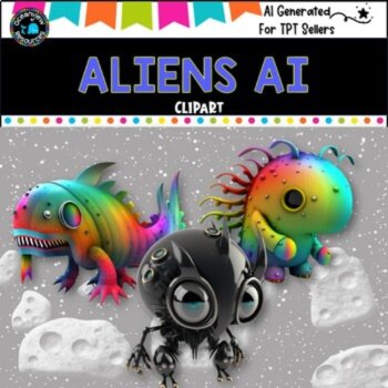 AMAZING ALIENS- CLIPART  40 png files AI GENERATED, image 2