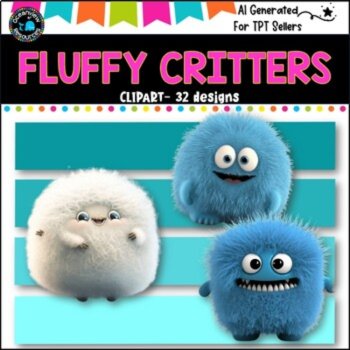FURRY CREATURES/ CRITTERS - CLIPART  32 png files, image 2
