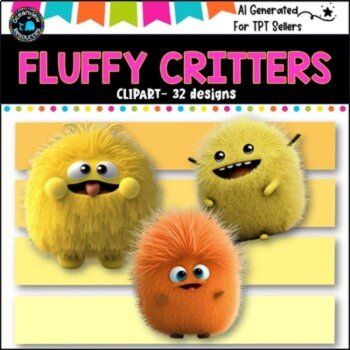 FURRY CREATURES/ CRITTERS - CLIPART  32 png files, image 3