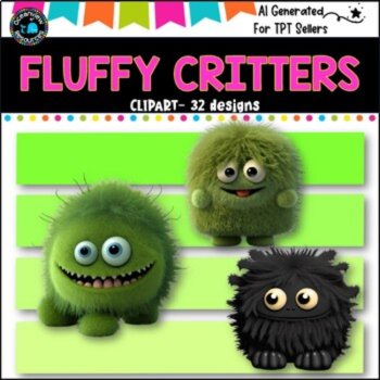 FURRY CREATURES/ CRITTERS - CLIPART  32 png files, image 4
