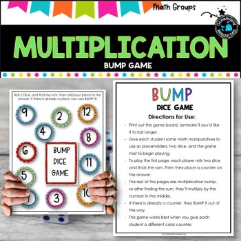 Multiplication Bump Game- 2- 12 times tables, No Preparation, image 2