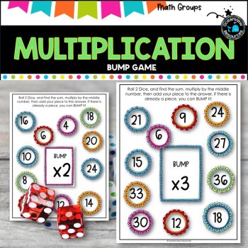 Multiplication Bump Game- 2- 12 times tables, No Preparation, image 3