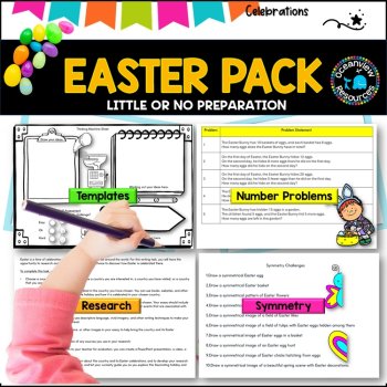 Easter Activities-Comprehensive Pack for Elementary Kids, image 2