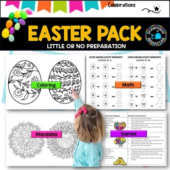Easter Activities-Comprehensive Pack for Elementary Kids, image 4