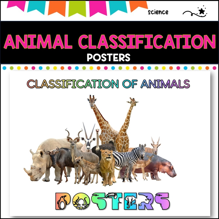 Animal Classification poster pack - with WILF, WALT cards