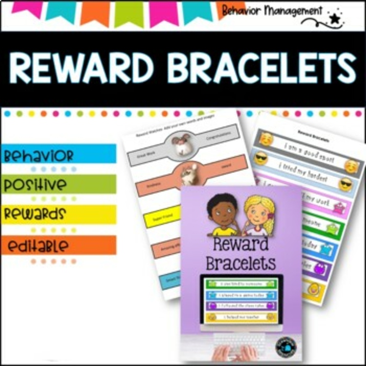 Reward Bracelets editable. Positive reinforcement