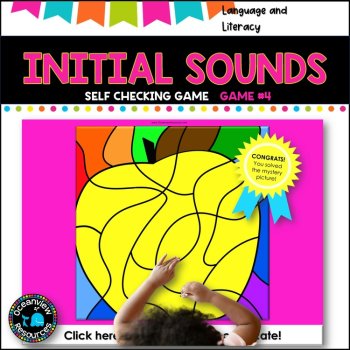 Sight Word game for Digital Learning- Google slides - INITIAL SOUNDS Game 4, image 2
