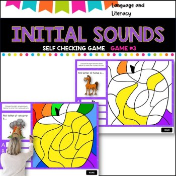 Sight Word game for Digital Learning- Google slides - INITIAL SOUNDS Game 3, image 3