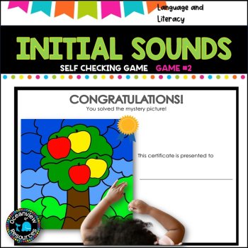 Sight Word game for Digital Learning- Google slides - INITIAL SOUNDS Game 2, image 2