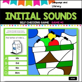 Sight Word game for Digital Learning- Google slides - INITIAL SOUNDS Game 2, image 4