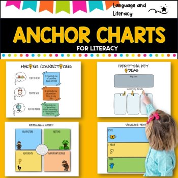 Anchor charts for literacy and language ideal for writing  centers, image 4