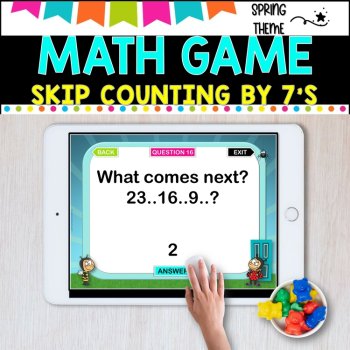Digital Game l Skip Counting by 7 l SPRING FUN, image 4