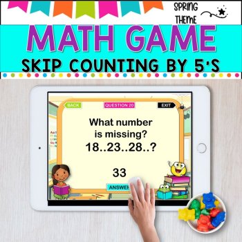 Digital Game l Skip Counting by 5 l SPRING FUN, image 4