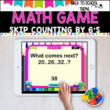 Digital Game l Skip Counting by 6 l SCHOOL THEME, image 4