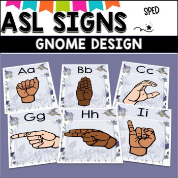 ASL Alphabet posters.  Gnome design, image 2