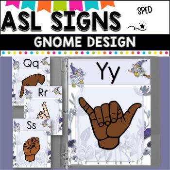 ASL Alphabet posters.  Gnome design, image 4