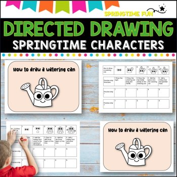 Directed Drawing -Springtime  Art Following Directions., image 3