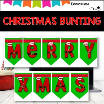 Create your own Christmas Bunting Banner Pack, image 2