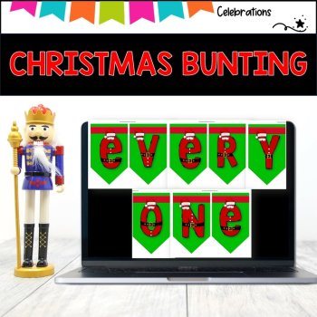 Create your own Christmas Bunting Banner Pack, image 3