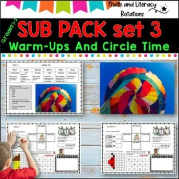 SUB PACK/PLANS NO PREP  -Literacy -Number -Grades 1-2 SET 3, image 4