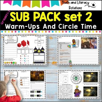SUB PACK/PLANS NO PREP Literacy and Number Grades 1 2 SET 2, image 2