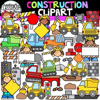 Construction Clipart Bundle | Kid Clipart for worksheets, image 2