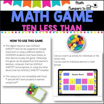 NO PREP MATH GAME l GREATER AND LESS THAN- numbers to 100  l POWERPOINT GAME, image 3