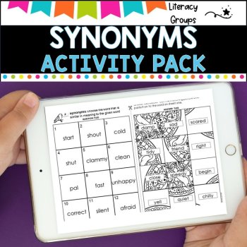 Antonyms and Synonyms Activity Bundle- Worksheets, Presentations, Games, image 4