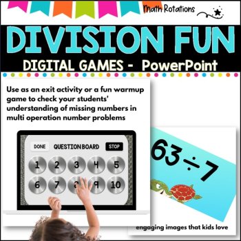 DIVISION GAMES 2 - 12 x tables l PowerPoint Game l BEAT THE TEACHER l, image 2