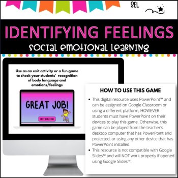 FEELINGS l SEL l PowerPoint Game l, image 3