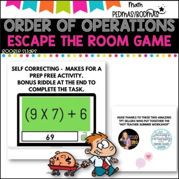 ESCAPE GAME l ORDER OF OPERATIONS l Google Classrooms, image 4