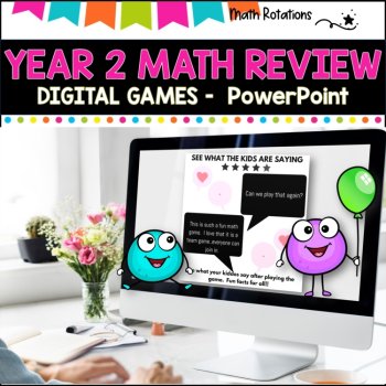 YEAR 2 MATH REVIEW l PowerPoint Game l IWB, image 4
