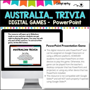 AUSTRALIAN TRIVIA Quiz l PowerPoint Game l 4 teams, image 3