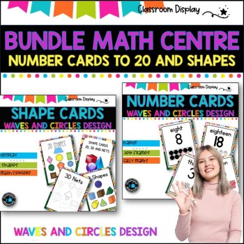 MASSIVE DECOR SET I Classroom Labels + Signs Pack | CIRCLES AND WAVES-RETRO, image 3