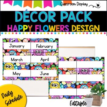 DECOR PACK l Classroom Labels + Signs Pack  | HAPPY FLOWERS DESIGN, image 2
