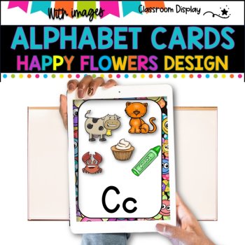 ALPHABET POSTERS with Pictures l DECOR l  SMILEY FACES DESIGN, image 3