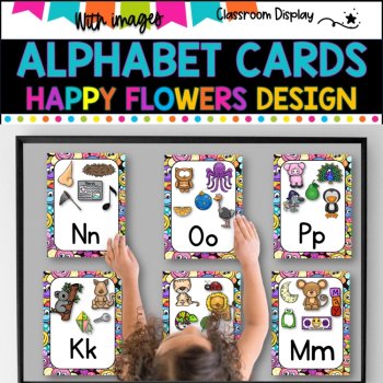 ALPHABET POSTERS with Pictures l DECOR l  SMILEY FACES DESIGN, image 4