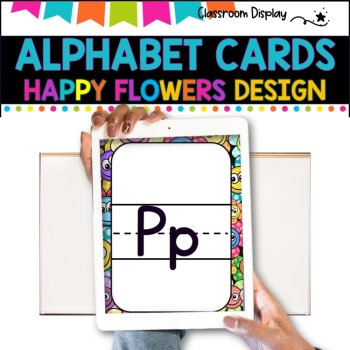 ALPHABET POSTERS without Pictures l DECOR l SMILEY FACES DESIGN, image 3