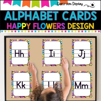 ALPHABET POSTERS without Pictures l DECOR l SMILEY FACES DESIGN, image 4