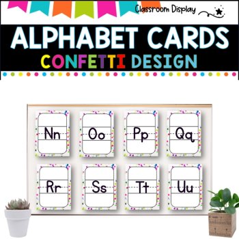 ALPHABET POSTERS without Pictures l DECOR l CONFETTI DESIGN, image 2